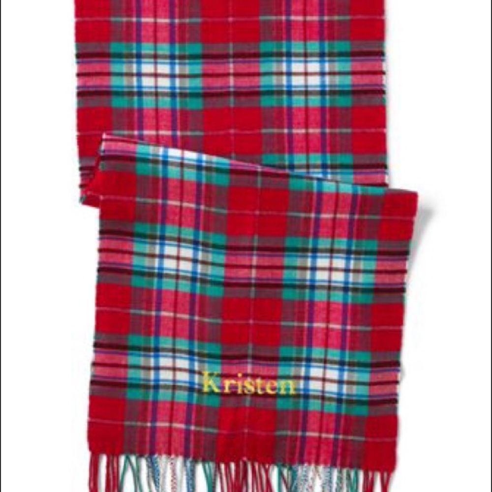 Lands’ End Cash Touch Winter Plaid Scarf